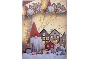 Pago Poco Copripiumino Matrimoniale con Stampa Digitale Fantasia Gnomo Elfo 100% Cotone Sacco+2 Federe Novita' 2021 !!!!! (Gnomo)