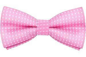 PROUSKY Polka Dot Bowtie for Kids, Pre-Tied Bow Tie Bow Tie with Spots & Adjustable Buckle & Strap, Formal Neck Bowtie Tux Bowtie for Boys Girls Party Wedding Ball Banquet Dog Cat Puppy Pet