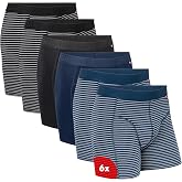 DANISH ENDURANCE Calzoncillos Boxer Algod&oacute;n, Ajuste Cl&aacute;sico, 3 y 6 Pack | Boxers de algod&oacute;n org&aacute;nico, calzoncillos suaves y t