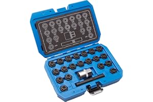 GTTCCG Herkules Werkzeuge Extracteurs écrou de roue antivol pour VAG 22 Pièces, Acier allié