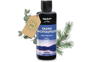 ‎ALLGÄUQUELLE NATURPRODUKTE AllgäuQuelle® Saunaaufguss mit 100% Bio Öle Nachtaufguss Alpenzirbe Eukalyptus 100ml