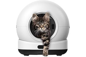 Zedar K1200 Automatisches Katzenklo – Selbstreinigende Katzentoilette mit App – Inkl. Katzenklo-Matte & 3 Rollen Müllbeutel – 82 L XXL