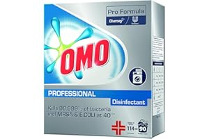 OMO Lessive en poudre Professionel Disinfectant, 90 lavages