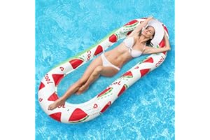 Bouee Piscine Filet, Shyllin Fauteuil Gonflable Piscine, Portable et Durable, Hamac sur l'eau, Adapté à La Photographie, éTé, FêTe, Matelas Piscine Gonflable, BouéE Piscine Adulte