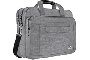 MATEIN Laptoptasche 15,6 Zoll, Laptop Tasche Business Aktentasche Herren Notebook Tasche Computer Tasche Multifunktionale Business Schulter Tasche für Männer Frauen Umhänge Tasche, Grau