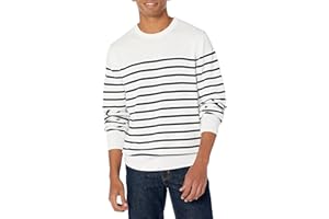 Amazon Essentials Pull à Col Rond et Manches Longues, 100% Coton (Disponible Tailles et Grandes Longueurs) Homme