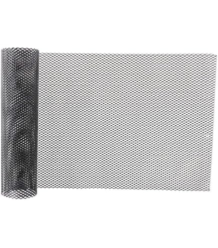 Griglia Alluminio Anodizzato Nero 30x30 Cm Per Modellismo E Radiatori - 2