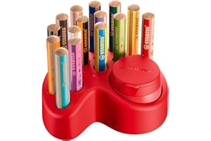 ‎STABILO STABILO - Premium-Tischset - woody 3 in 1-15er Pack - 10x woody 3 in 1, 2x woody 3 in 1 Pastel, 3x woody 3 in 1 duo, 1x Dosenspitzer, 1x Tischset