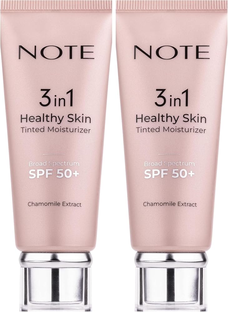 Note Cosmetics 3 in 1 Glowing Skin Tinted Moisturizer 50 SPF Işıltılı Aydınlatıcı Krem (2 paketi)