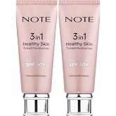 Note Cosmetique 3 in 1 Healthy Skin Tinted Moisturizer Renk Ton Eşitleyici 50 SPF Aydınlatıcı Krem (2 paketi)