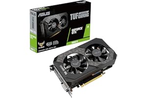 ASUS TUF Gaming NVIDIA GeForce GTX 1660 Ti EVO - Tarjeta Gráfica (PCIe 3.0, 6GB GDDR6, HDMI 2. 0b, DisplayPort 1.4, Lubricante de Grado aeroespacial, Diseño Compacto, GPU Tweak II)