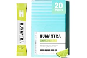 Humantra Electrolyte Packets | Zero Sugar | W/ 6 Electrolytes | Electrolytes Powder (20 Count, Himalayan Lime)