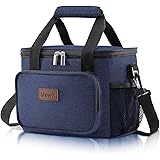 Lifewit Borsa Frigo Grande 12 Lattine (8.5L) Borsa Portapranzo Isolante Borsa Termica Soft Cooler per Uomo e Donna, Blu scuro