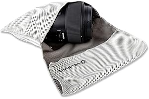 LENS-AID Panno Protettivo in Microfibra per Fotocamere e Obiettivi – Custodia Morbida e Pieghevole per Reflex, Mirrorless e Accessori Fotografici – Ideale per Viaggi e Protezione Antigraffio