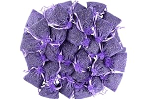 LEIKAIHUA 100% -25bags Natural Fragrant Lavender Filled Bags Wardrobe Freshener and drawer natural scent, Wardrobe moth proof deodorizer,