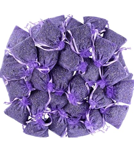 Sachet De Lavande 6 Sachets De Lavande Parfumés,Lavande Séchée,Sachet Senteur Pour Armoire, Comme Anti Mite