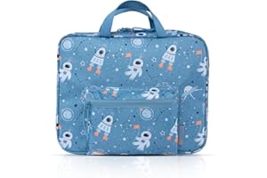 TA Trend Atelier Sac pour tiptoi et systèmes d’Apprentissage interactifs avec stylos Audio – Sac de Rangement et Transport pour Livres, Accessoires et Tablette Enfant – Motif Espace Bleu