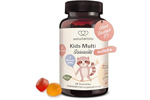 ‎WOWTAMINS wowtamins Kids Multi Gummies zuckerfrei - Vitamine für Kinder (30-Tage-Vorrat) mit 13 Vitaminen & 3 Mineralstoffen - Nahrungsergänzungsmittel als hochdosierte & Vegane Multivitamin Gummies