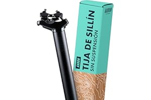 AARON Post Tija de sillín de 30,9 mm de diámetro, tubo de aluminio de 350 mm de longitud, soporte para bicicleta de ciudad, bicicleta de trekking, bicicleta de turismo y bicicleta de montaña con