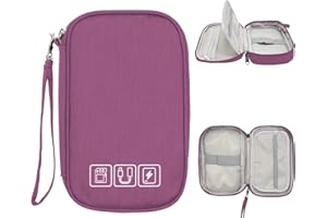 Ruyosn Kabel Organizer Tasche Wasserdicht Klein Kabeltasche Festplattentasche Elektronische Tasche Elektro Organizer Cable Bag Elektronik Zubehör Organisator Kabel für Reise