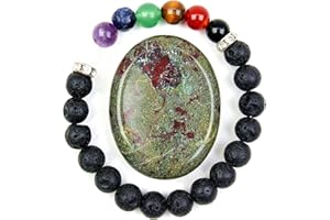 VUUUUV Daumen Sorge Stein - Heilkristall Tasche Palm Stone (Drachenblut Stein)