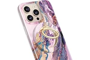GVIEWIN Soporte magnético para Anillo de teléfono, Compatible con MagSafe, Soporte Ajustable para iPhone 16 Pro Max/Pro/Plus/15/14/13/12 Series/Otros teléfonos, Accesorios magnético(Dreamland River)