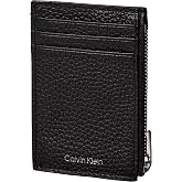 Calvin Klein FOIL EMBOSS N/S ZIP CARDHOLDER C&uuml;zdan Erkek BLACK Tek Beden