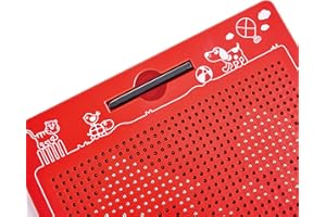 Hape Magnetische Zeichentafel, zum Mitnehmen, rot, groß 280 x 255 x 12 mm, ab 3 Jahre