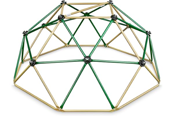 HyperMotion Dôme d'escalade ExtéRieur pour Enfants - Structure Jardin Galvanisée 1,8m, Charge 350kg - Cadre Robuste avec PoignéES - pour Garçons et Filles dès 3 Ans