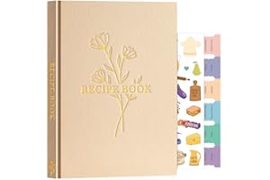 Lanpn Libro di Ricette Il Mio Ricettario B5 in Pelle, Quaderno per Ricette da Scrivere, Recipe Cook Journal Book to Write in Your own Recipes, Libri di Cucina Cooker Girl Libro, Avena, Inglese