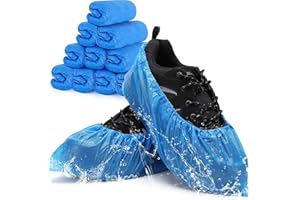 GEDIKUM 3g CPE Schuhüberzieher Schuhüberzieher Einweg Stark, Blaue CPE Überziehschuhe, Regenschutz Überschuhe, Schuh wasserdicht, latexfreie Schuhschutz, Schuh Überzug Bau/Medizin/Hygiene 1/10/20 Pack
