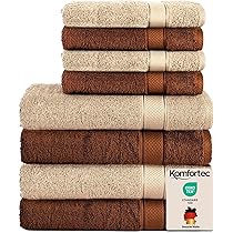 Floordirekt Serviette 100 % Coton, 49 X 98 Cm, Beige, Certifiée Oeko