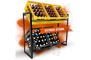 ‎D&D LIVING D&D Living® CRINO Getränkekistenregal 6 Kisten | Das Original Getränkeregal | Hohe Stabilität durch Metallrahmen | entwickelt in Österreich