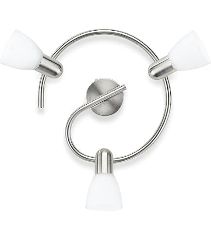 Lampada Kensington Spot 3 Luci Cromo/Bianco - 3x G9 Orientabile, IP44 Resistente Agli Schizzi