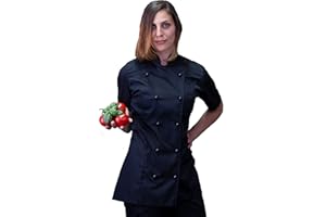 tessile astorino Ricamo Gratuito - Giacca Cuoco - Casacca Chef - Vari Colori - per Cucina e Ristorante - Uomo e Donna - Made in Italy