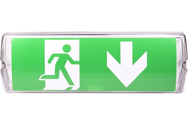 Eclairages de Sécurité à Led, Classe de Protection : IP 65, Panneau d'indication de Sortie / de Secours, Lumineux