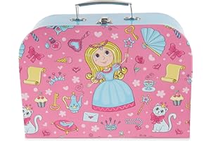Bieco Children's Suitcase with Cute Animal Motif, Cardboard Suitcase