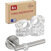 Door Stopper for Wall, Transparent, Pack of 16 Rubber Buffers, Self-Adhesive Door Buffers, Door Stopper, 40 x 8 mm, Elastic Buffers, Transparent, Self-Adhesive for Glass Panels, Wooden Board, Wall