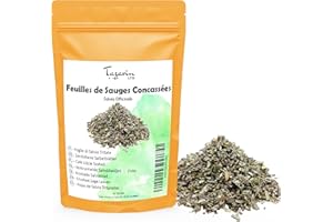 TAZARIN LTD 250g Foglie di Salvia Essiccata - Salvia di Altas - Tisana di Salvia Officinale - Aroma & Gusto Intenso - 100% Naturale, Puro e Senza Additivi | Qualità Superiore - TazarinLtd