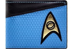 USS Starfleet Emblem Voyage Vetenskapsuniform Plånbok Bi-Fold Myntficka & Korthållare
