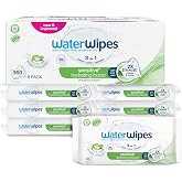 WaterWipes Sensitive+ Hydrating Boost Wipes, 6 Pack | 360 3-in-1 wipes clean, protect and moisturize with aloe vera; hypoalle