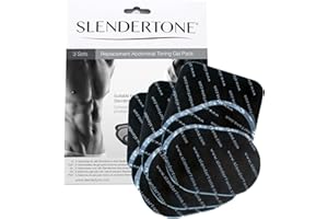 Slendertone - 0706-9631 - Jeux d’électrodes toutes ceintures Set de 3 x 3 patchs de gel - Noir