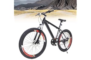 Fetcoi Mountainbike 26 Zoll 21 Gang Stadtrad Damen Männlich Fahrrad Trekking Bike Fahrrad Jungenfahrrad für Erwachsene,Jungen, Mädchen