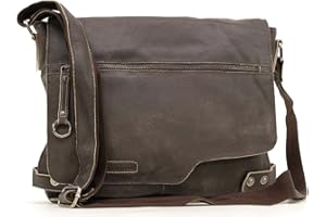 Ashwood - Vera Pelle - Borsa a tracolla/Borse Business/Messenger a Tracolla per Lavoro/Borsello Uomo - 8353