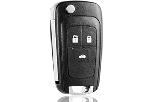 FINTERRY Obudowa Kluczyka Samochodowego do Opel Vauxhall – Etui 3-Button z Mechanizmem Składanym do Insignia Astra J Mokka Meriva B Zafira C Corsa E – Obudowa Zamienna HU100