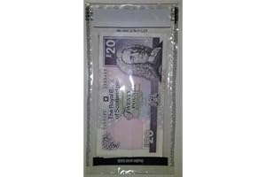 Swoosh Supplies 25 Clear Tamper Evident Cash Bags - 27.88L, Pack of 25