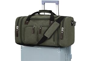 BOXSAM Borsone da Viaggio Uomo, Borsone Sportiva da Palestra Grande, Borsa da Weekend con Borsa Bagnata, Borsa da Viaggio Impermeabile Espandibile, Borsa Ospedaliera, Borsa da Notte. Verde