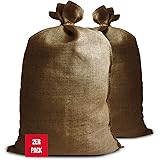 NOOR Premium Jutesäcke 2er Pack Gr. XL 65 x 135 cm I 2X Multifunktionaler Jutesack I Winterschutz für Topf- & Kübelpflanzen I