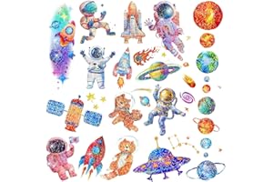 Leesgel Tatuaż z motywem kosmosu dla dzieci, brokatowy tatuaż dla dzieci, dla chłopców i dziewczynek, małe prezenty dla dzieci, kosmos, urodziny dziecka, prezent dla chłopców i dziewczynek