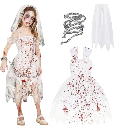 Guirca Grusel-Brautkostüm Für Mädchen – Perfekt Für Halloween Oder Mottoparty